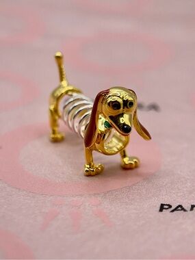 Pandora Disney Pixar Toy Story Slinky Dog Two-Tone Charm